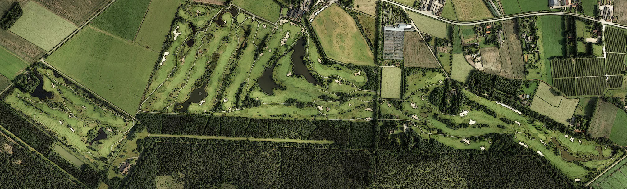 Luchtfoto golfbaan princenbosch
